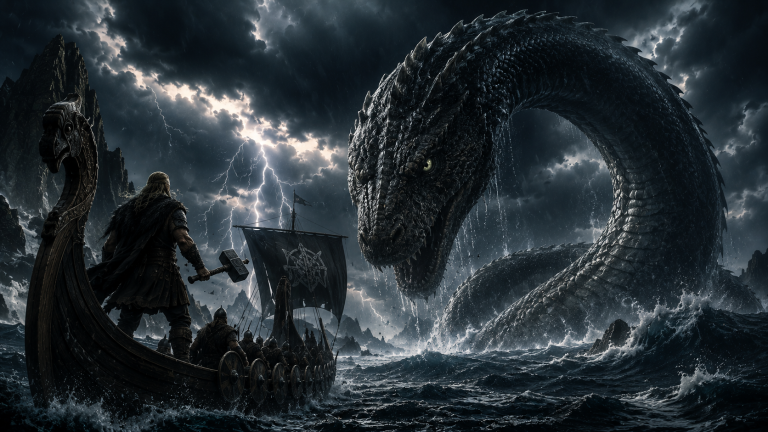 Lee más sobre el artículo Jörmungandr: la verdadera historia de la serpiente que rodeaba el mundo